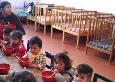 Essen in der Kinderkrippe